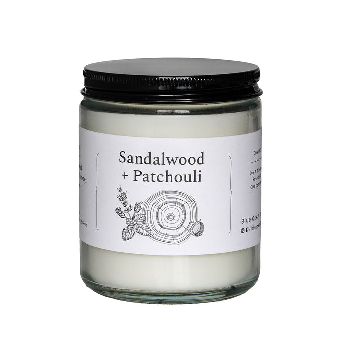 Sandalwood + Patchouli Jar Candle
