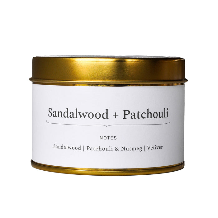 Sandalwood + Patchouli Travel Tin