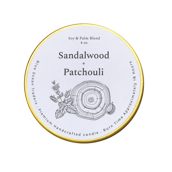 Sandalwood + Patchouli Travel Tin