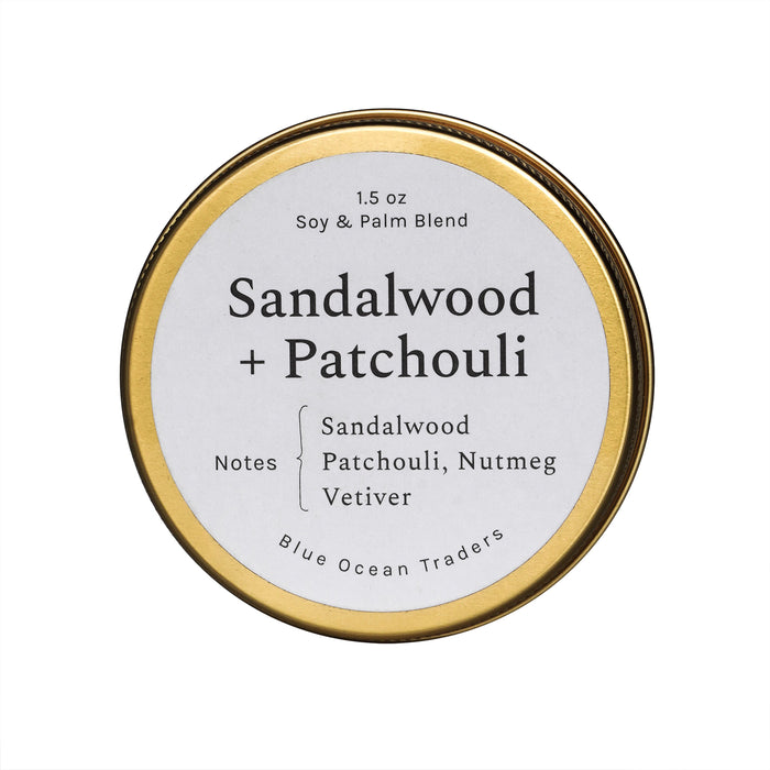 Sandalwood + Patchouli Travel Tin