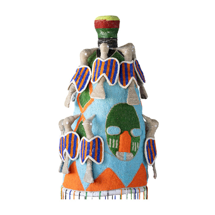 Yoruba Beaded Crown, Multi-color