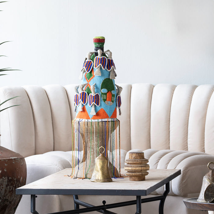 Yoruba Beaded Crown, Multi-color