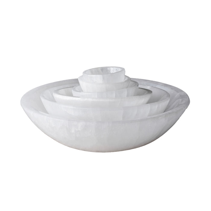Selenite Round Bowl