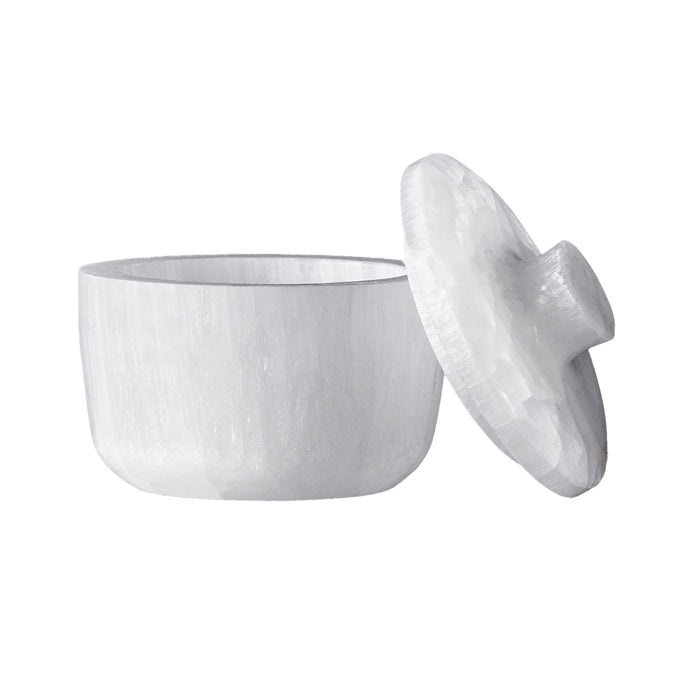 Selenite Jar with Lid
