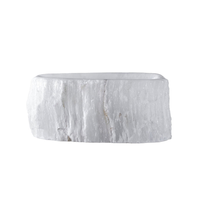 Live Edge Selenite Bowl