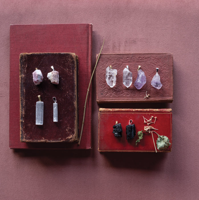 Elemental Amethyst Pendant Gold