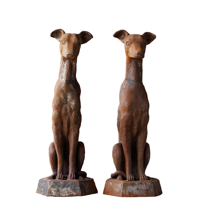Cast Iron Whippet Pair