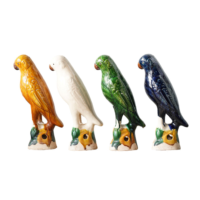 Jingdezhen Hand-Painted Porcelain Bird, S/4
