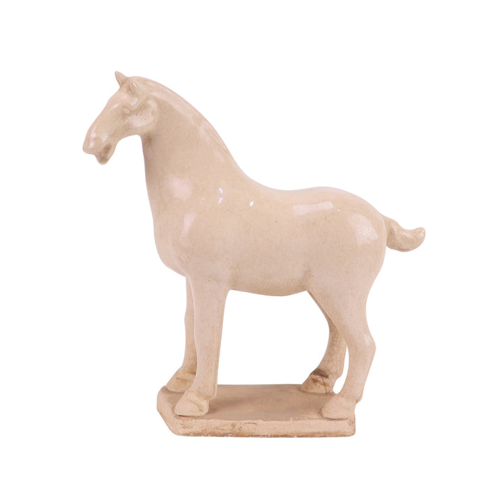 Jingdezhen Porcelain Tang Horse, Pair