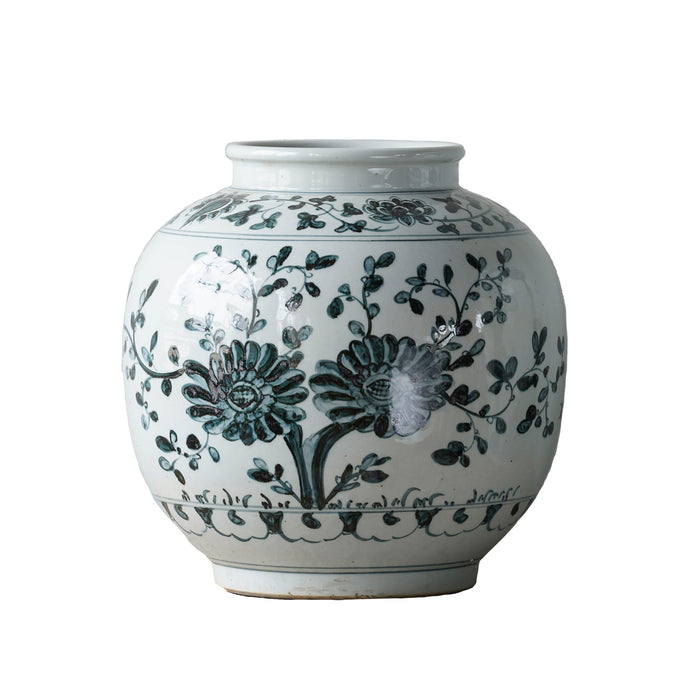 Jingdezhen Hand-Painted Storage Pot with Sunflower