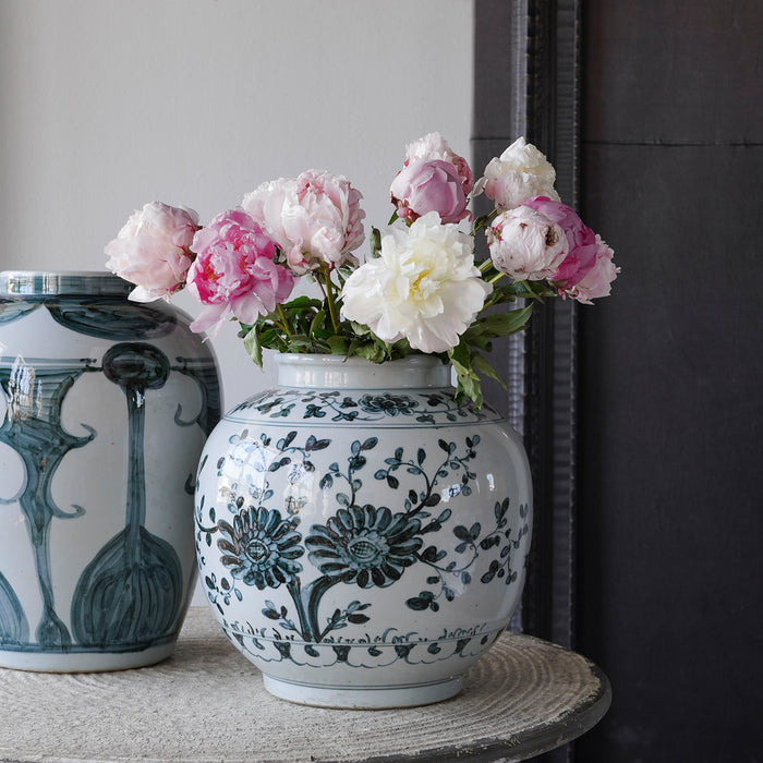 Jingdezhen Hand-Painted Storage Pot with Sunflower