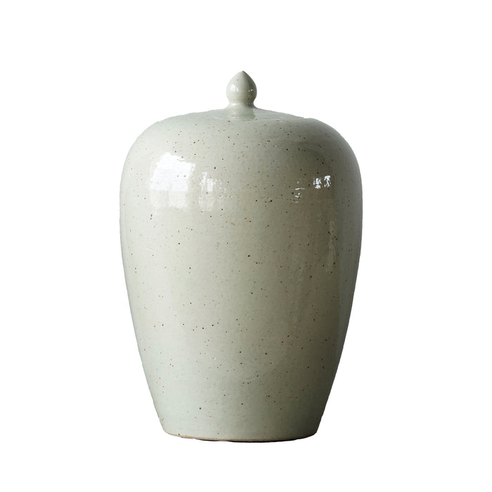 Jingdezhen Porcelain Cream Glaze Storage Jar