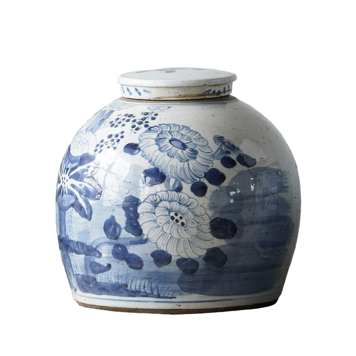 Jingdezhen Hand-Painted Jar With Lotus Flower