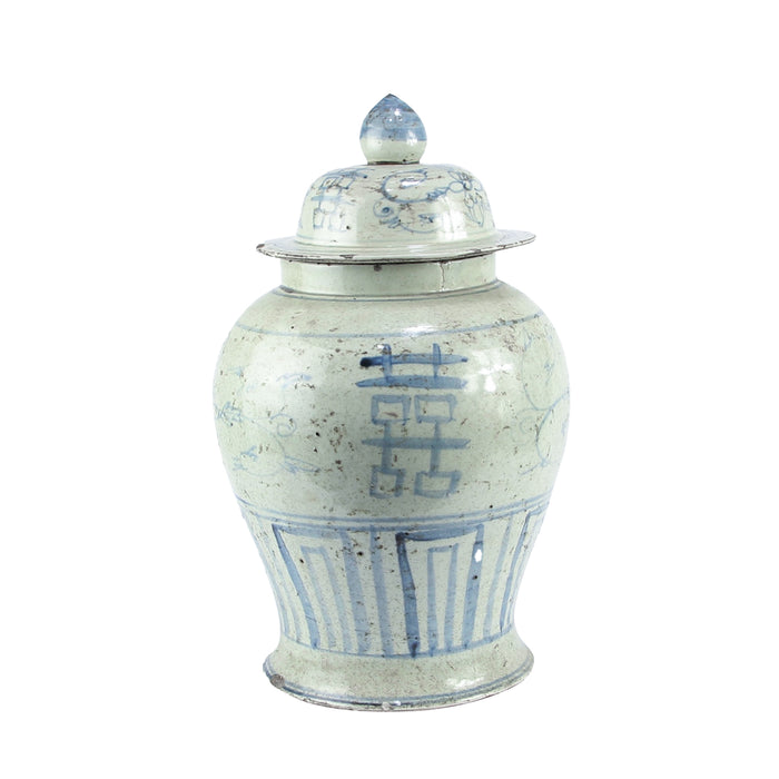 Jingdezhen Hand-Painted Temple Jar With Double Happy