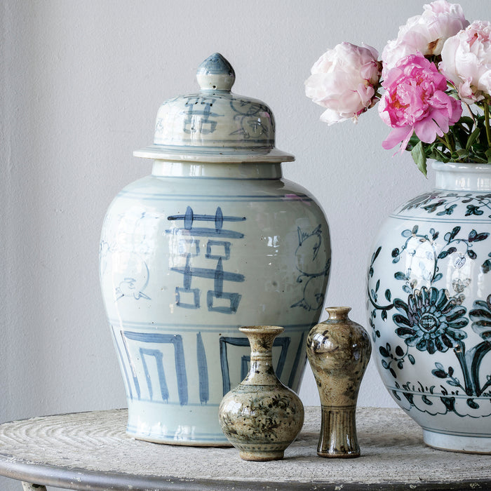 Jingdezhen Hand-Painted Temple Jar With Double Happy