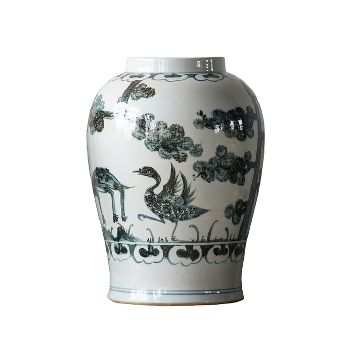 Jingdezhen Hand-Painted Vase With Bamboo