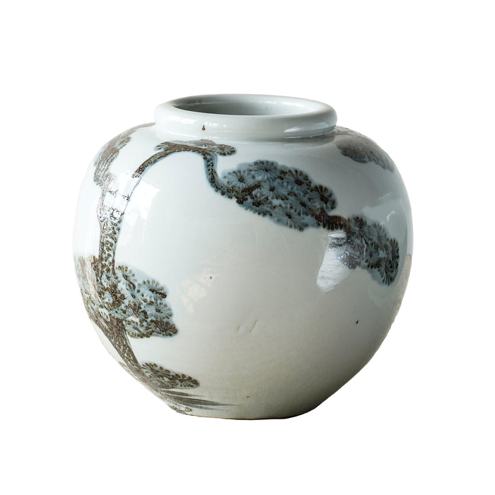 Jingdezhen Hand-Painted Storage Jar With Tree