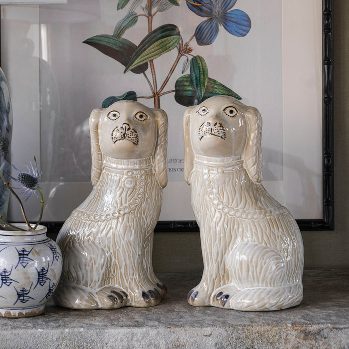 Ceramic Dog, Pair