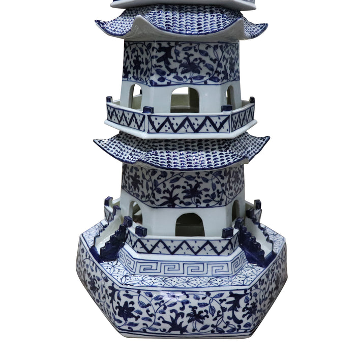 Jingdezhen Hand-Painted Ceramic 7 Story Pagoda