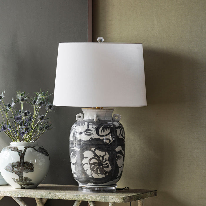 Jingdezhen Porcelain Hand-Painted Abstract Lamp