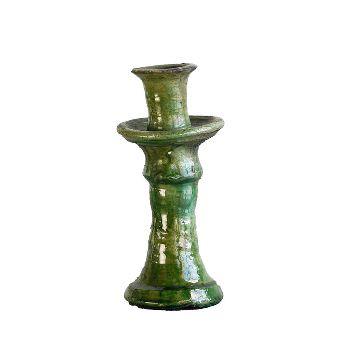 Tamegroute Taper Candle Holder Green