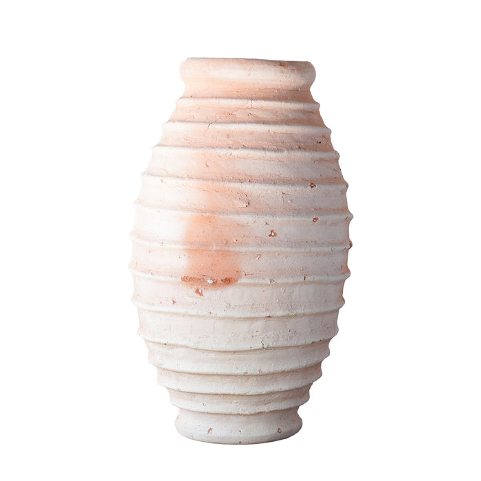 Ribbed Oil Jar Unglazed