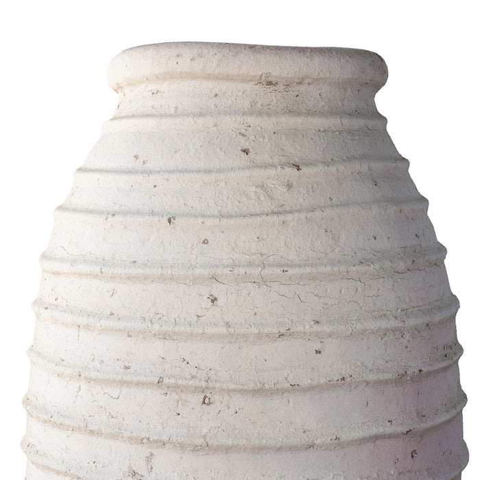 Ribbed Oil Jar Unglazed