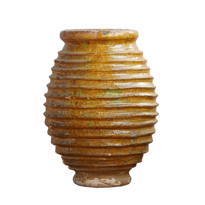 Ribbed Oil Jar Mustard