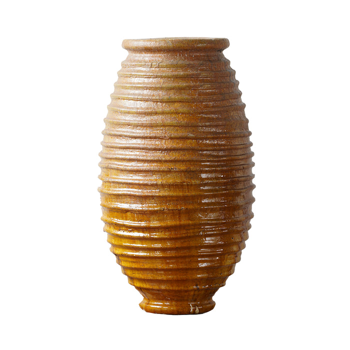 Ribbed Oil Jar Mustard