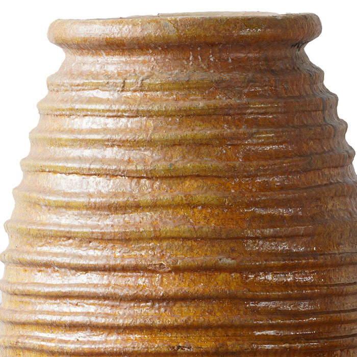 Ribbed Oil Jar Mustard