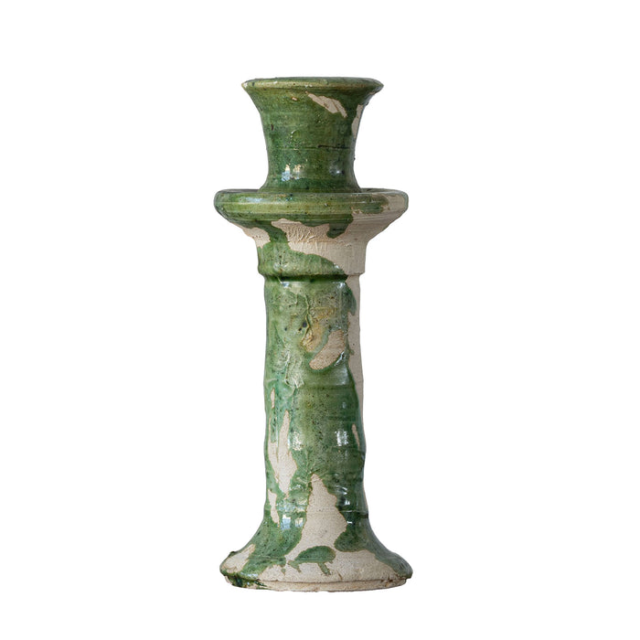 Tamegroute Taper Candle Holder, Marble Green
