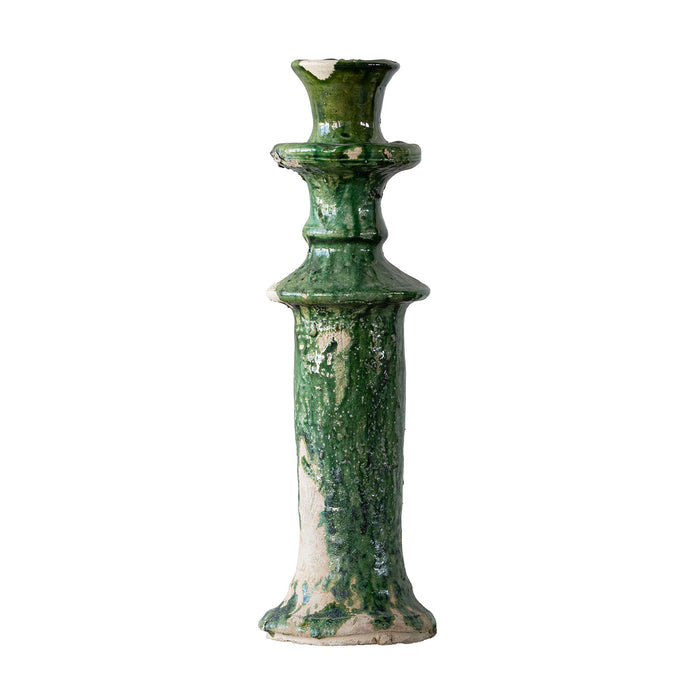 Tamegroute Taper Candle Holder, Marble Green