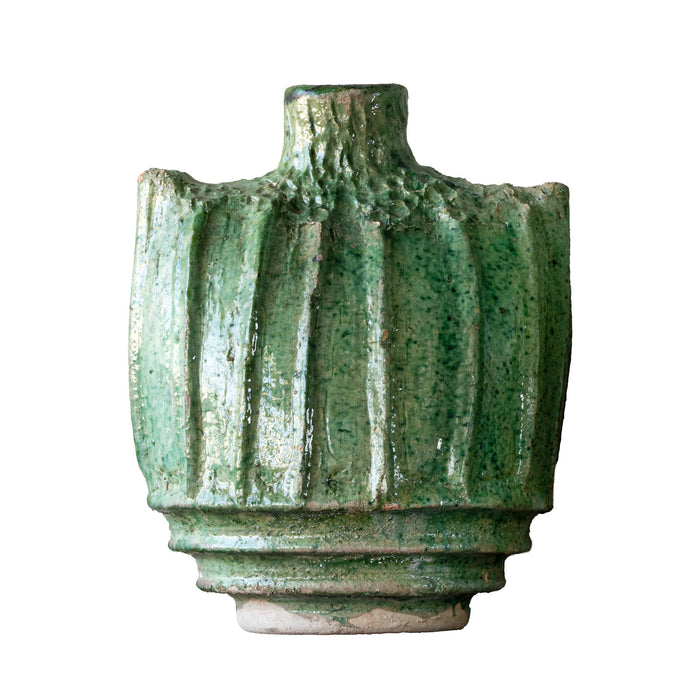 Tamegroute Ridged Vessel, Green