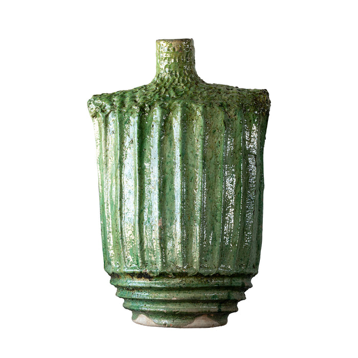 Tamegroute Ridged Vessel, Green