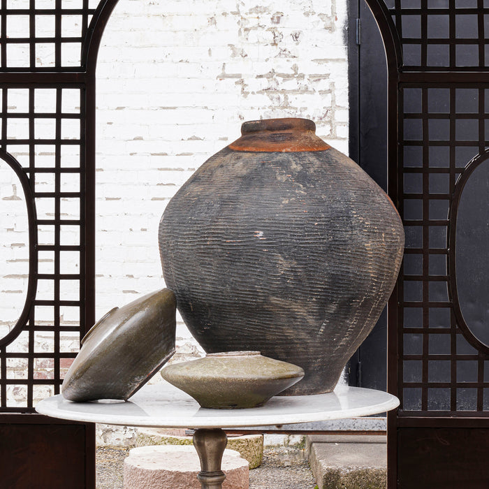 Vintage Round Rice Wine Jar