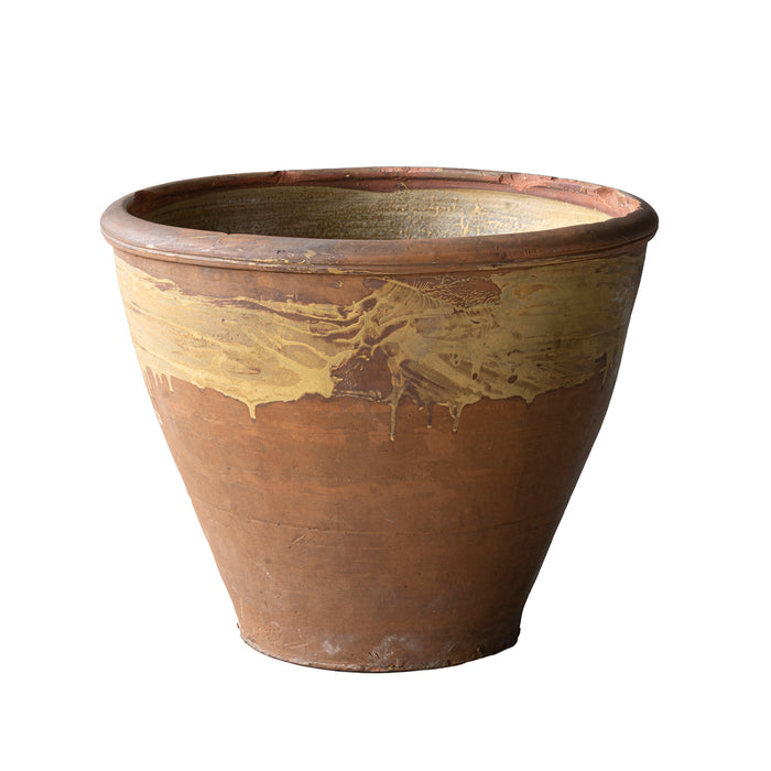Mustard Glazed Cistern Jar