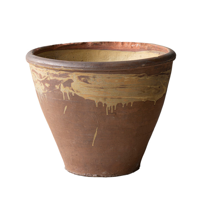 Mustard Glazed Cistern Jar