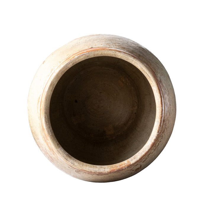 Vintage White Cistern Jar