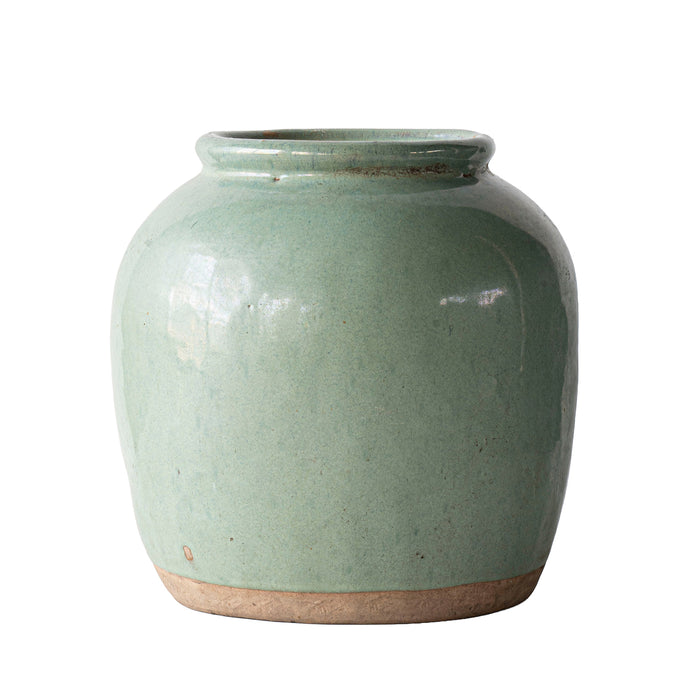 Vintage Celadon Pickling Jar