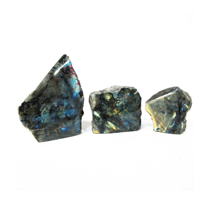 Labradorite Cut Base Front Polished