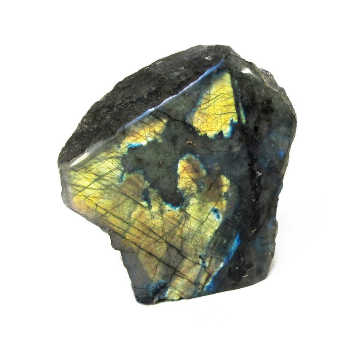 Labradorite Cut Base Front Polished