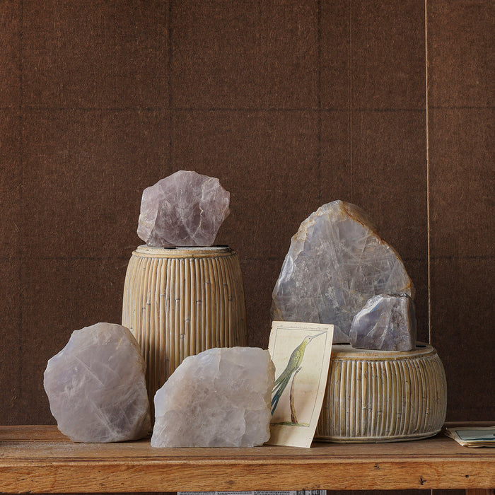 Blue Rose Quartz Cut Base