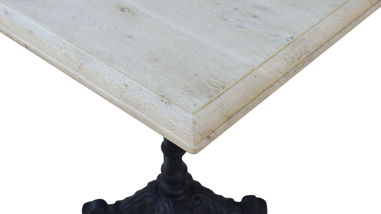 Avignon Bistro Table with Oak, Square