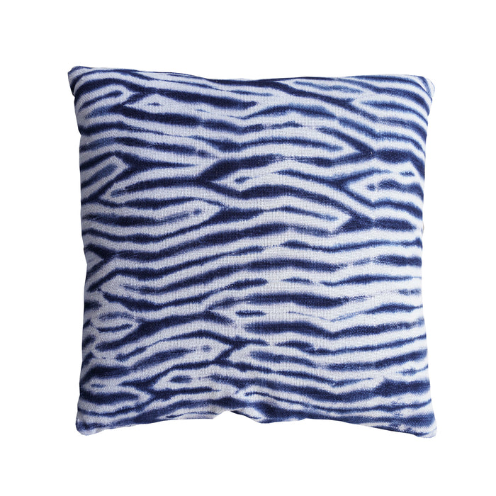 Arashi Shibori Style Slub Cotton Pillow