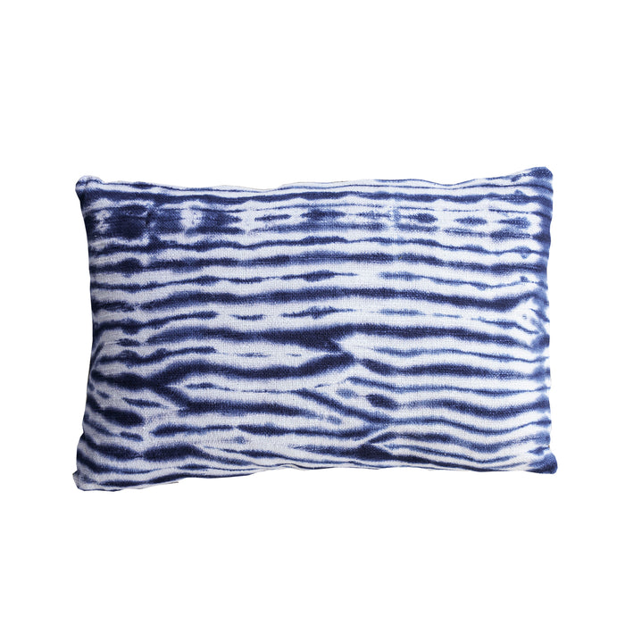 Arashi Shibori Style Slub Cotton Pillow