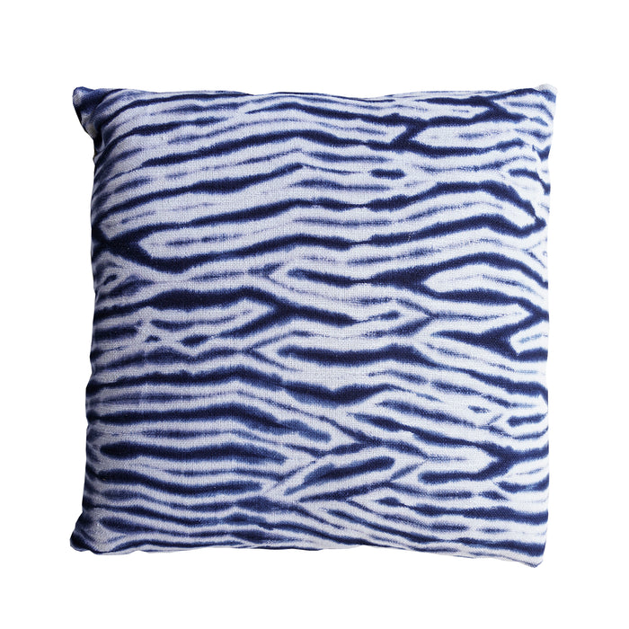 Arashi Shibori Style Slub Cotton Pillow