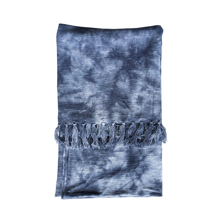 Kumo Shibori Style Slub Cotton Throw
