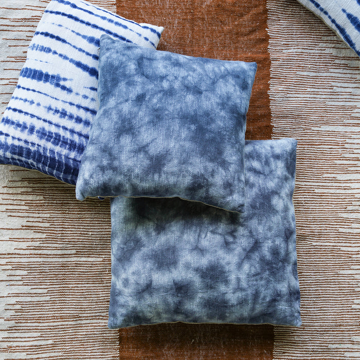 Kumo Shibori Style Slub Cotton Pillow