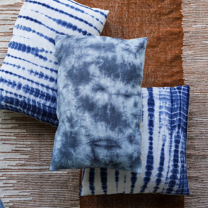 Kumo Shibori Style Slub Cotton Pillow
