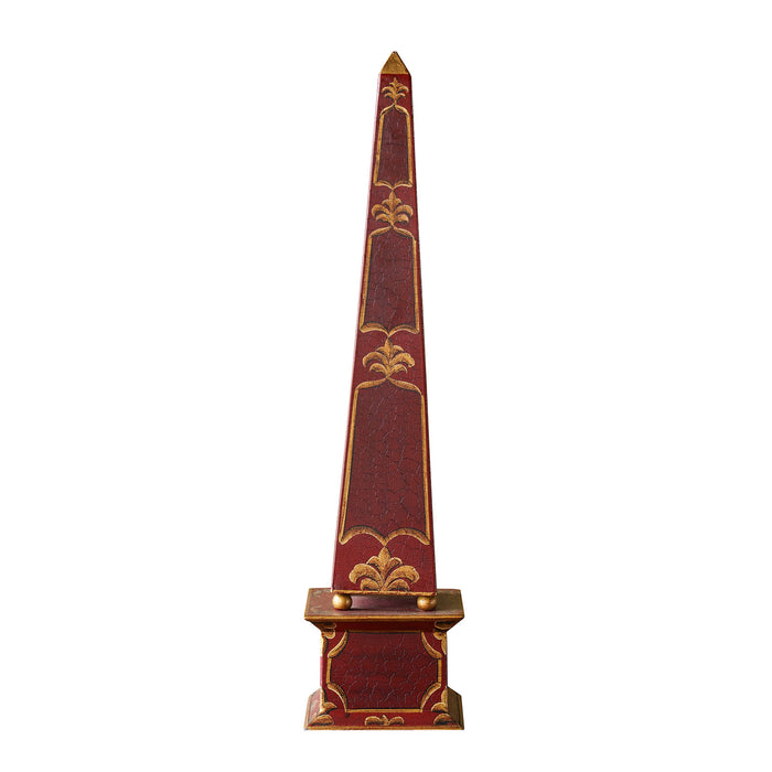 Hand Painted Chinoiserie Obelisk